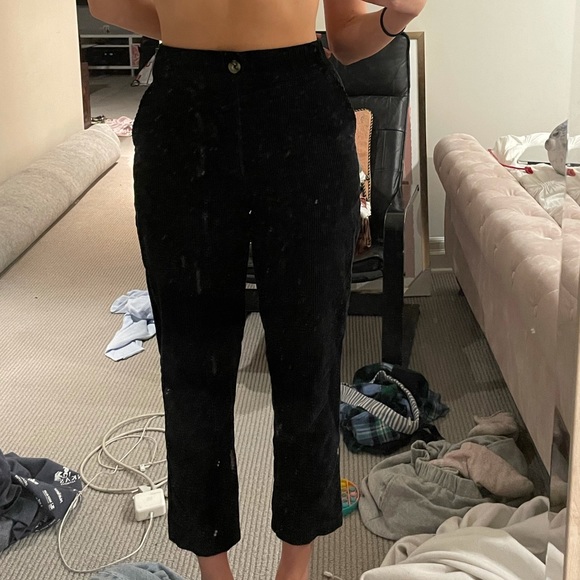 Black corduroy pants - Picture 2 of 2